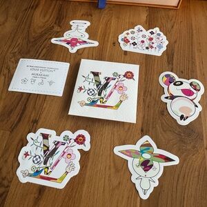 Louis Vuitton x Takashi Murakami 20th Anniversary Sticker Pack of 6 - Authentic